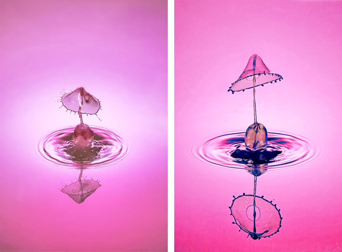 Waterproof body-safe silicone vibrator rinsed under water
